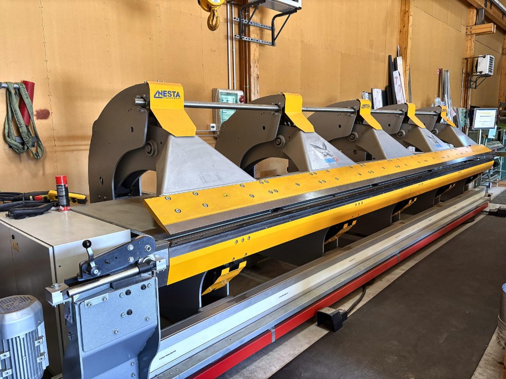 Plieuse Thalmann, Double tablier hydraulique, Nesta Équipement, LP Charpente