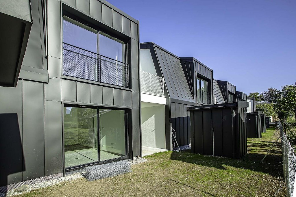 Bardage métallique et Trespa anthracite, Villa Mariette, Challes-les-Eaux