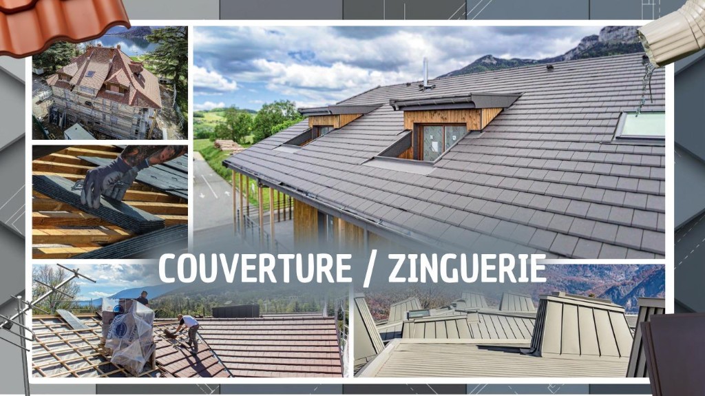 Couverture et zinguerie LP Charpente, réalisations toiture en Haute-Savoie