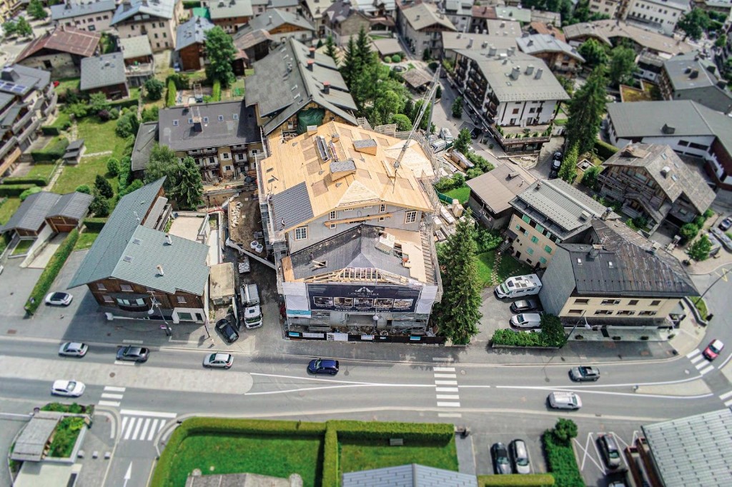 Rénovation charpente et couverture, Hôtel Lodge Park, Megève