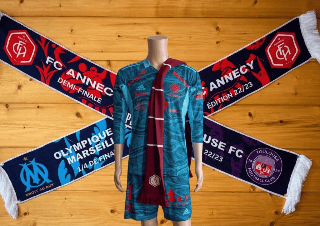 Écharpes FC Annecy, partenariat LP Charpente