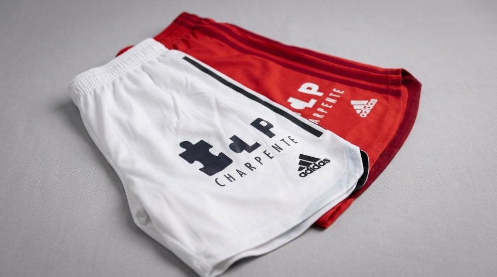 Shorts FC Annecy avec logo LP Charpente