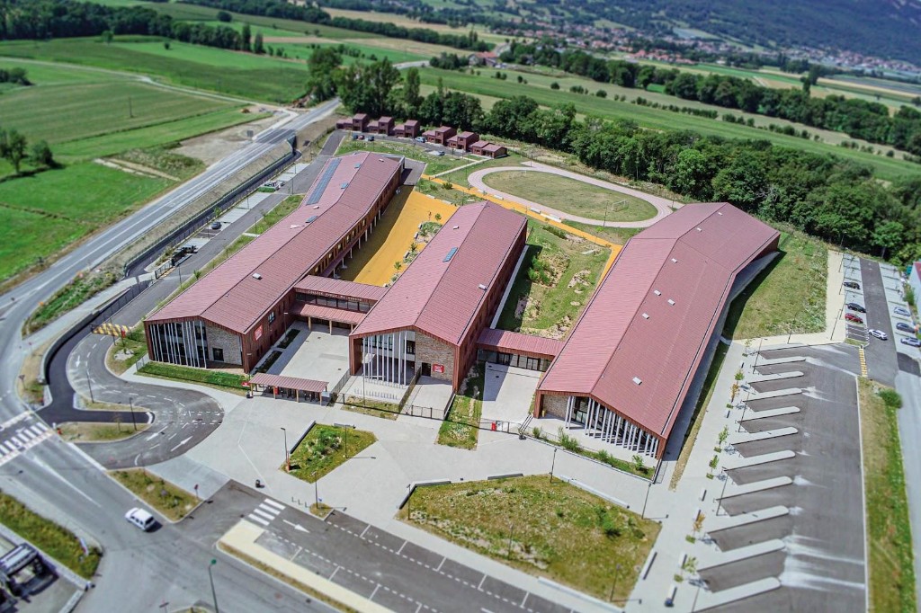 Collège ossature bois, Vulbens, LP Charpente